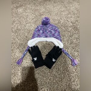 Girls Hat and Gloves